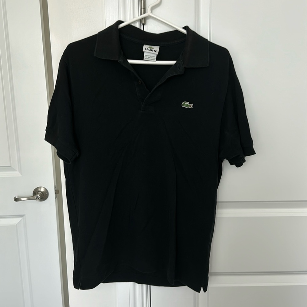 Lacoste original black polo size 5
